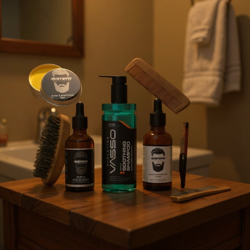 طقم العناية الكاملة باللحية والشارب للرجال – Beard Grooming Kit احترافي