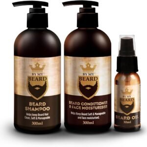 By My Beard Beard Care Set – شامبو، بلسم، زيت لحية – منتجات لحية رجالية أصلية من المملكة المتحدة