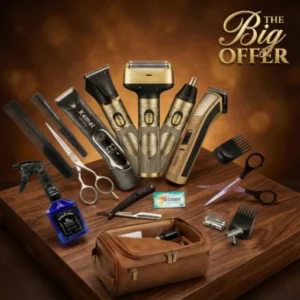 طقم حلاقة جلدي فاخر