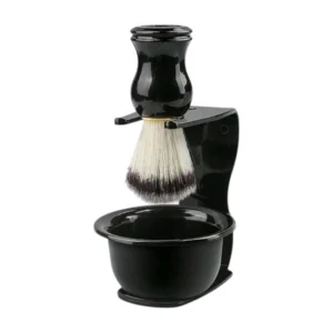 طقم حلاقة كلاسيكي رجالي مع وعاء وفرشاة في الكويت