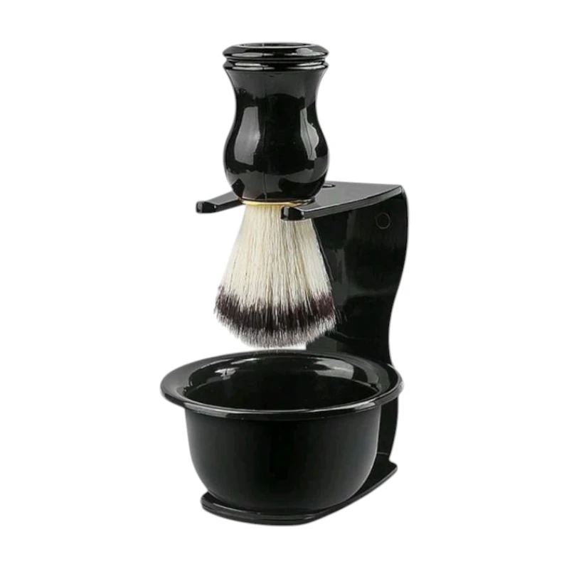 طقم حلاقة كلاسيكي رجالي مع وعاء وفرشاة في الكويت