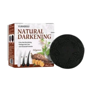 صاصابونة عشبية لصبغ الشعر الأسودبونة YURHERSU لتعميق لون الشعر