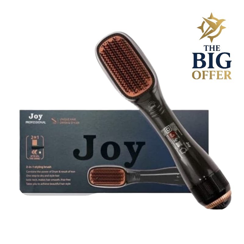 فرشاة تجفيف الشعر الكهربائية Joy – تصفيف وتجفيف الشعر في نفس الوقت بتقنية حرارية احترافية