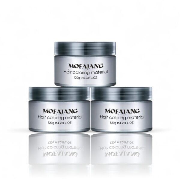 MOFAJANG – جل شعر مؤقت بلون أبيض أو رمادي، يعطي ستايل شبابي جريء يناسب الذوق الكويتي