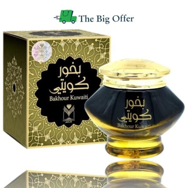 بخور كويتي فاخر برائحة العود الأصلي – تغليف أنيق وثبات عالي