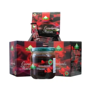 Epimedyumlu Macun التركي الأصلي – معجون الطاقة للرجال في الكويت | علبة 240 جم + باك 12 ظرف | عرض قوي