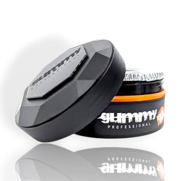 شمع تصفيف الشعر Gummy Professional بالكيراتين – تصميم أسود بغطاء سداسي ولمسة برتقالية