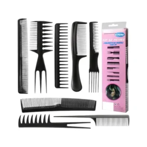 طقم أمشاط شعر احترافي 10 قطع