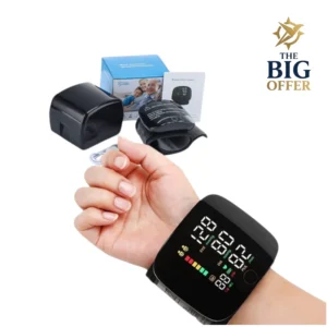 جهاز قياس ضغط الدم الرقمي بسوار المعصم مع شاشة ملونة ومؤشرات دقيقة